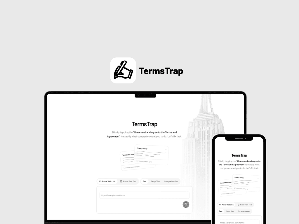TermsTrap screenshot 1