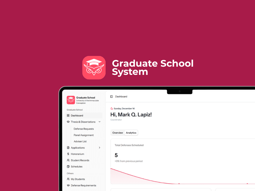 Graduate School System screenshot 1